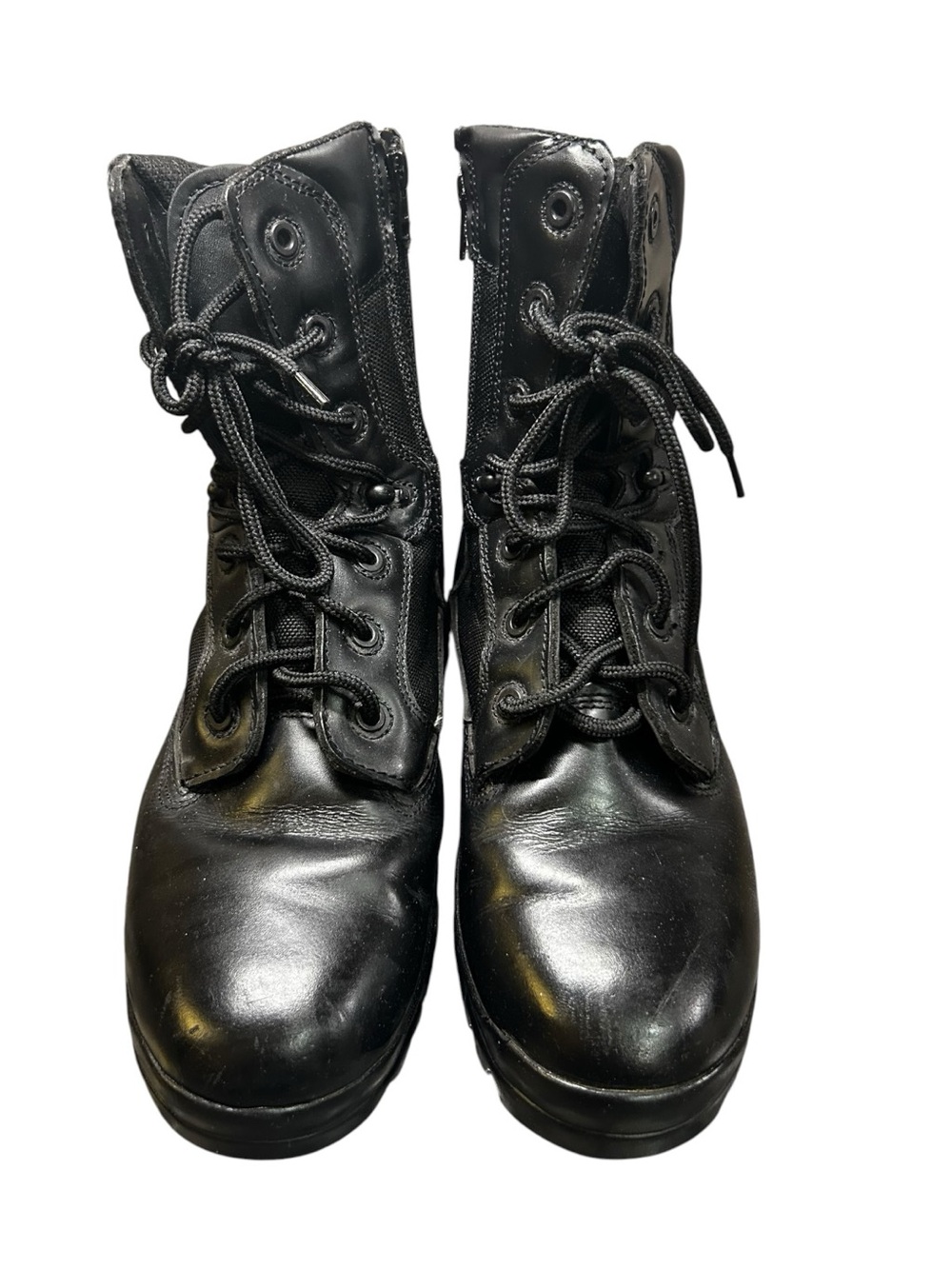 DieHard Men’s Tactical Duty Boots Black Leather Side Zip Size 10.5D Combat Work